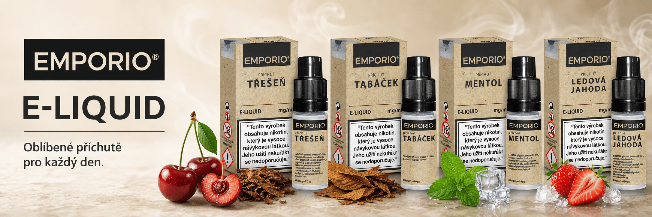 Emporio klasické e-liquidy